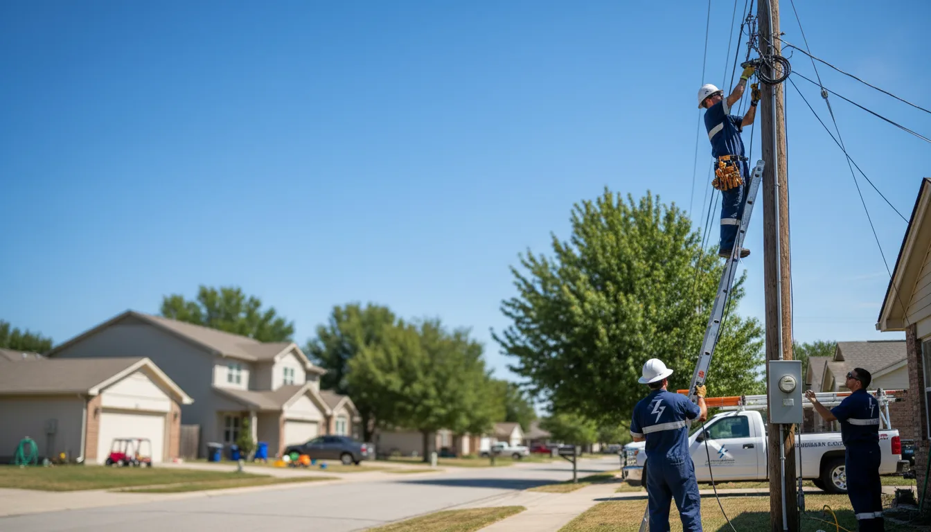 Residential electrician providing installation services in Lenox, GA